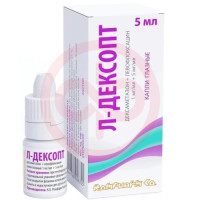 Л-дексопт капли глазные 1мг/мл + 5мг/мл 5мл №1. Фото