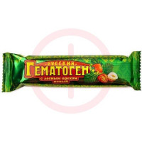 Гематоген русский плитка 40г лесной орех новый бад. Фото