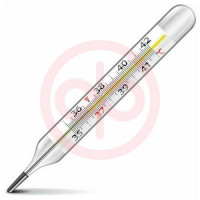 Вукси термометр ртутный в пласт. футляре. Фото