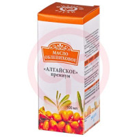 Масло облепиховое алтайское премиум 100мл. /юником/. Фото