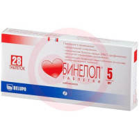 Бинелол таблетки 5мг №28. Фото
