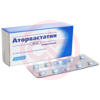 Аторвастатин-акос таблетки покрытые пленочной оболочкой 20мг №30. Фото