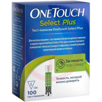 Уан тач селект плюс тест-полоски №100. Фото