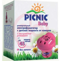 Пикник беби электрофумигатор  +  жидкость 45 ночей. Фото
