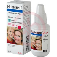 Називин спрей назальный дозированный 22.5 мкг/доза 10мл. Фото