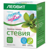 Леовит худеем за неделю таблетки №150 стевия заменитель сахара. Фото