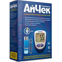 Айчек глюкометр набор(система контроля уровня глюкозы в крови). Фото