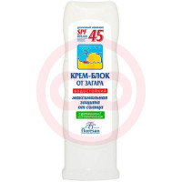 Флоресан крем-блок 125мл от загара макс. защита spf45  (ф-113). Фото
