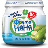 Фрутоняня пюре 80г. кабачки. Фото