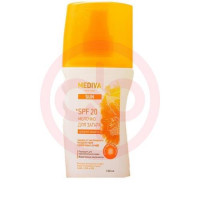 Медива сан молочко для загара 150мл спф-20. Фото