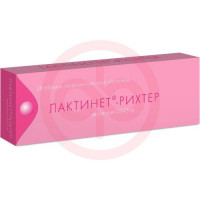 Лактинет-рихтер таблетки покрытые пленочной оболочкой 0.075мг №28. Фото