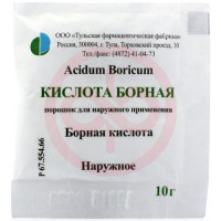 Борная кислота порошок 10г. Фото
