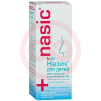 Назик для детей спрей назальный 0.05мг + 5мг/доза 10мл в компл. с помповым дозирующ. устройством. Фото