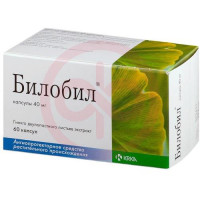 Билобил капсулы 40мг №60. Фото