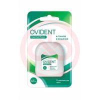 Овидент зубная нить 65м вощенная тонкая. Фото