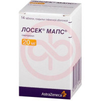 Лосек мапс таблетки покрытые пленочной оболочкой 20мг №14. Фото