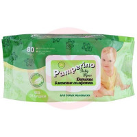Памперино салфетки влажные для детей №80 б/отдушки. Фото